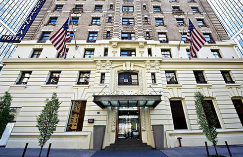 Ameritania Hotel New York exterior in Midtown Manhattan
